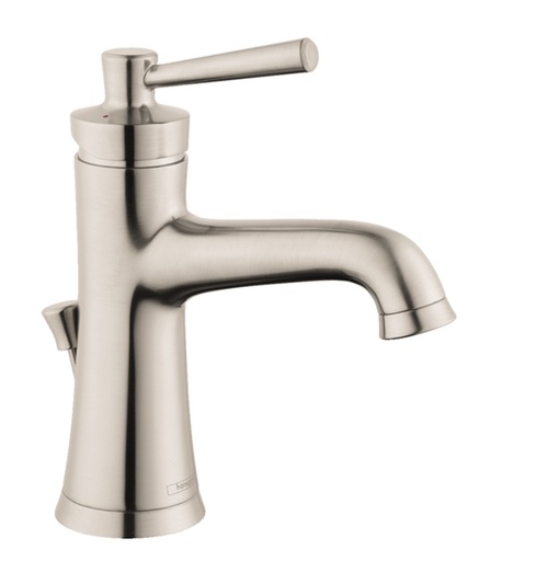 [HAN-04773820] Hansgrohe 04773820 Joleena Single Hole Faucet 100 With Pop-Up Drain Brushed Nickel