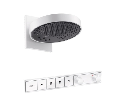 [HAN-04864700] Hansgrohe 04864700 Rainfinity Showerhead 250 3-Jet Matte White