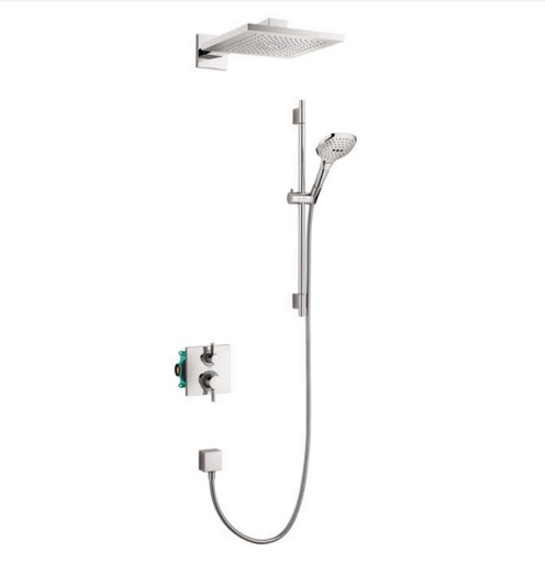 [HAN-04914000] Hansgrohe 04914000 Raindance E Thermostatic Showerhead Wallbar Set Chrome