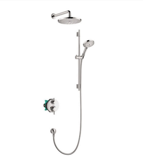[HAN-04915000] Hansgrohe 04915000 Raindance S Thermostatic Showerhead Wallbar Set Chrome