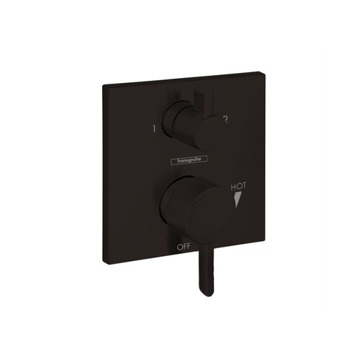 [HAN-15862671] Hansgrohe 15862671 Ecostat Pressure Balance Trim Square With Diverter Matte Black