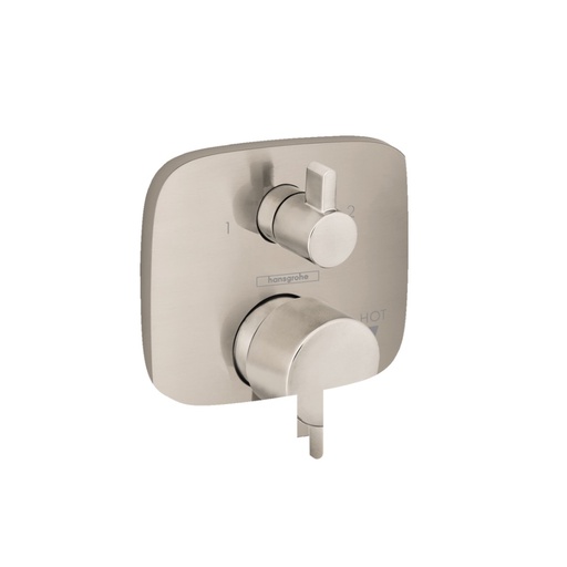 [HAN-15864821] Hansgrohe 15864821 Ecostat Pressure Balance Trim Square With Diverter Brushed Nickel