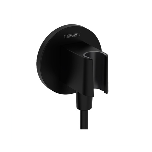 [HAN-26888671] Hansgrohe 26888671 FixFit S Wall Outlet with Handshower Holder Matte Black