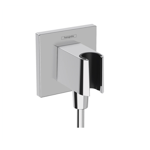 [HAN-26889001] Hansgrohe 26889001 FixFit E Wall Outlet with Handshower Holder Chrome