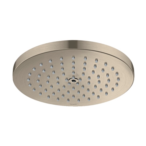 [HAN-26929821] Hansgrohe 26929821 Raindance S Showerhead 180 1-Jet PowderRain Brushed Nickel