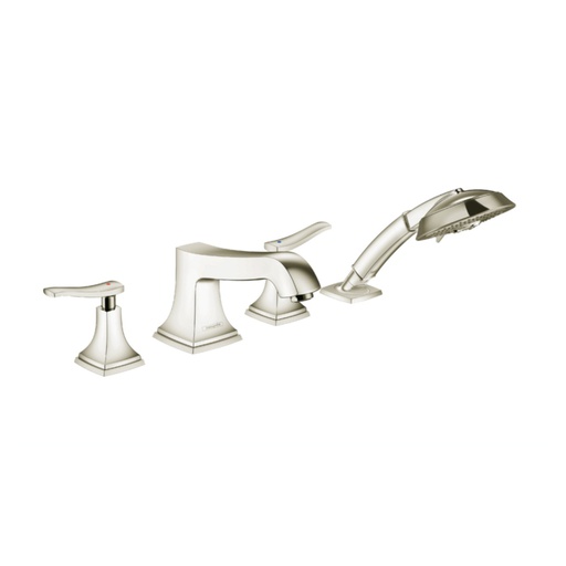 [HAN-31441831] Hansgrohe 31441831 Metropol Classic 4-Hole Roman Tub Set Trim Polished Nickel