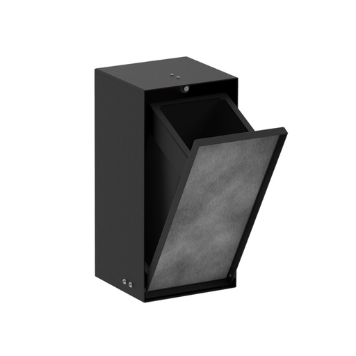 [HAN-56063670] Hansgrohe 56063670 Recessed Trash Bin With Shelf and Tileable Door Matte Black