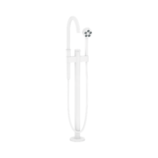 [HAN-48441701] Hansgrohe 48441701 Axor One Freestanding Tub Filler Trim With Handshower Matte White