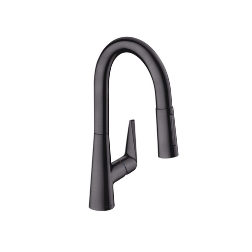 [HAN-72815341] Hansgrohe 72815341 Talis S Prep Kitchen Faucet 2-Spray Pull-Down Brushed Black Chrome