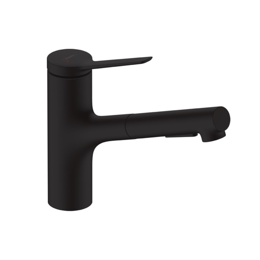 [HAN-74810671] Hansgrohe 74810671 Zesis Kitchen Faucet 2-Spray Pull-Out Matte Black