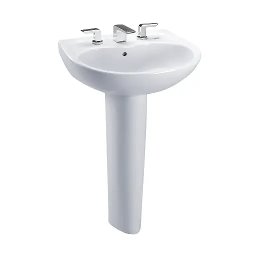 [TOTO-LPT241.8G#01] TOTO LPT241.8G#01 Supreme 8" Center Pedestal Lavatory Cotton