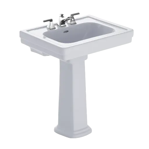 [TOTO-LPT530.4N#01] TOTO LPT530.4N#01 Promenade 4" Center Pedestal Lavatory Cotton