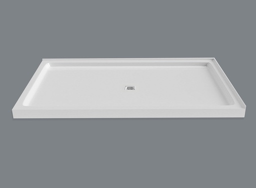 [MIR-SQD6036RD1] Mirolin SQD6036RD1 Strada 6036D Corner Shower Base Right Flange White