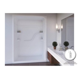 [MIR-SH53L1] Mirolin SH53 Madison 5 Multi Piece Shower Stall Without Seat Left