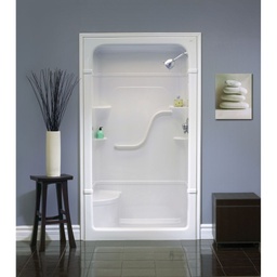 [MIR-SH43LS1] Mirolin SH43LS/RS Madison 4 Multi Shower Stall With Seat White