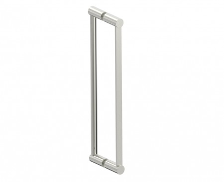 [KART-1377818-26] Kartners 1377818-26 PORTO 18" Double Glass Door Handle Matte White