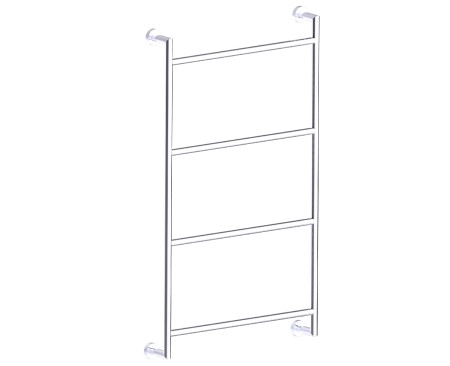 [KART-144450-48] Kartners 144450-48 OSLO Towel Ladder 18"- Matte Black