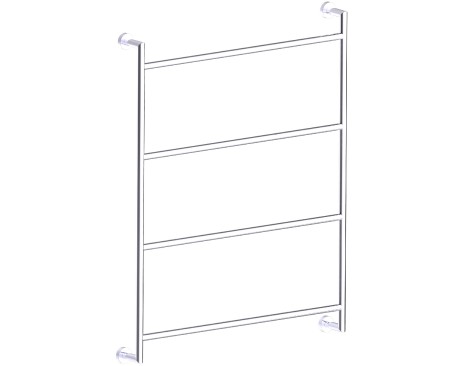 [KART-144455-85] Kartners 144455-85 OSLO Towel Ladder 24"- Brushed Chrome