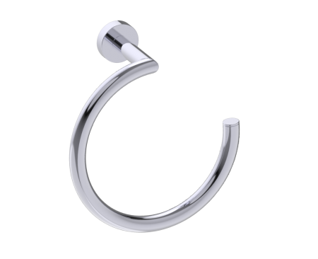[KART-144463SB-99] Kartners 144463SB-99 OSLO Towel Ring Solid Back- Polished Chrome