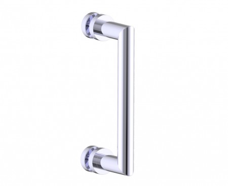 [KART-1447508-40] Kartners 1447508-40 OSLO 8" Shower Door Handle Black Nickel