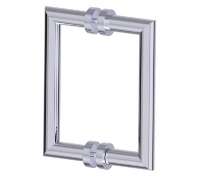 [KART-1447808-78] Kartners 1447808-78 OSLO 8" Double Shower Door Handle Brushed Brass