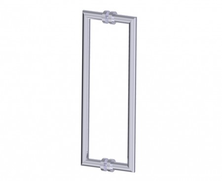[KART-1447818-40] Kartners 1447818-40 OSLO 18" Double Shower Door Handle Black Nickel