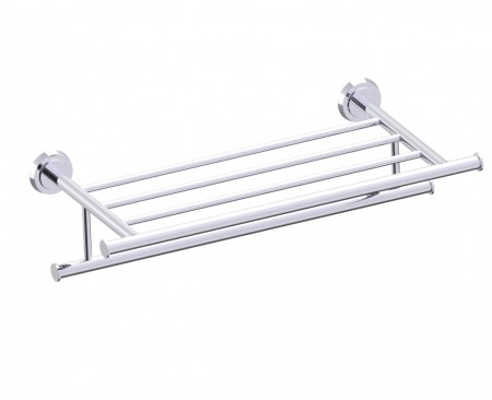 [KART-167442-33] Kartners 167442-33 SOFIA Towel Shelf with Towel Bar 21"- Titanium 
