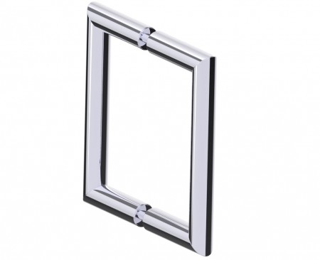 [KART-1887806-75] Kartners 1887806-75 SEVILLE 6" Double Shower Door Handle- Unlacquered Brass