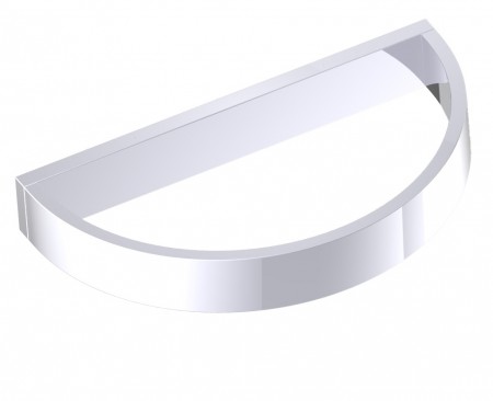 [KART-232463-26] Kartners 232463-26 BERLIN Half Moon Towel Ring Matte White