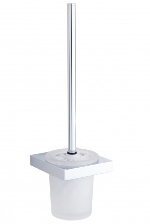 [KART-232610-75] Kartners 232610-75 BERLIN Toilet Brush Set (WM FG) Unlacquered Brass