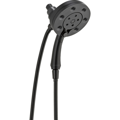 [DEL-58472-BL] Delta 58472 H2Okinetic In2ition 4 Setting Two-in-One Shower Matte Black
