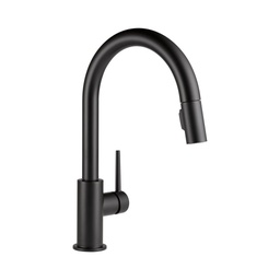 [DEL-9159-BL-DST] Delta 9159 Trinsic Single Handle Pull Down Kitchen Faucet Matte Black