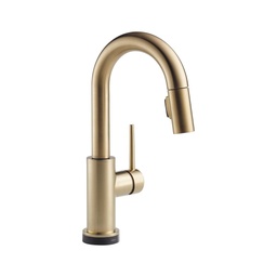 [DEL-9959T-CZ-DST] Delta 9959T Trinsic Single Handle Pull Down Bar Prep Faucet With Touch2O Champagne Bronze