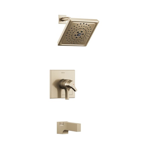 [DEL-T17474-CZ] Delta T17474 Zura Monitor 17 Series H2Okinetic Tub & Shower Trim Champagne Bronze
