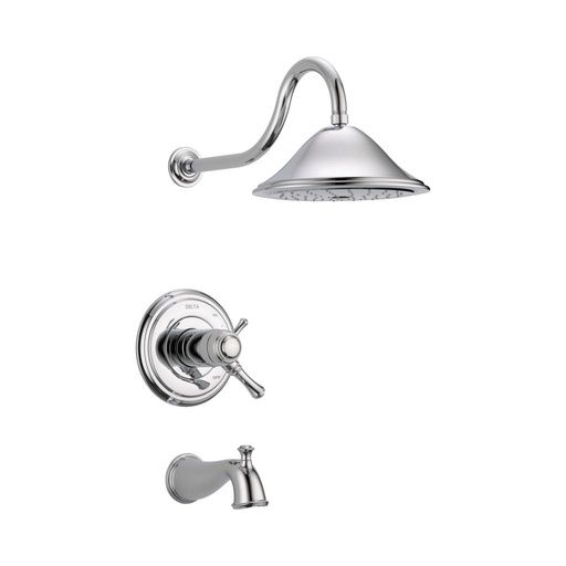 [DEL-T17T497] Delta T17T497 Cassidy TempAssure 17T Series Tub & Shower Trim Chrome