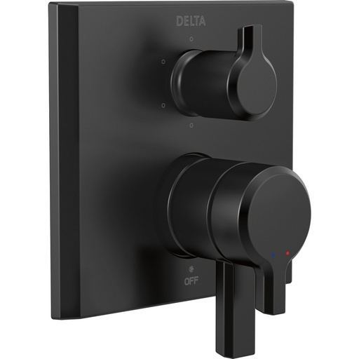 [DEL-T27999-BL] Delta T27999-BL Pivotal 17 Series Integrated Diverter Trim 6 Function Diverter Matte Black