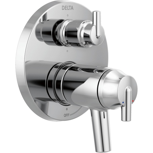 [DEL-T27T959] Delta T27T959 Contemporary Two Handle TempAssure 17T Series Valve Trim Chrome