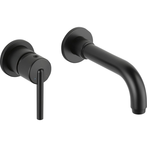 [DEL-T3559LF-BLWL] Delta T3559LF Trinsic Single Handle Wall Mount Bathroom Faucet Trim Matte Black