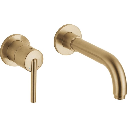 [DEL-T3559LF-CZWL] Delta T3559LF Trinsic Single Handle Wall Mount Bathroom Faucet Trim Champagne Bronze