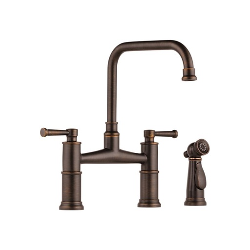 [BRI-62525LF-RB] Brizo 62525LF-RB ARTESSO Two Handle Bridge Kitchen Faucet With Spray