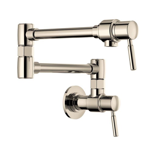 [BRI-62820LF-PN] Brizo 62820LF-PN Euro Wall Mount Pot Filler Polished Nickel
