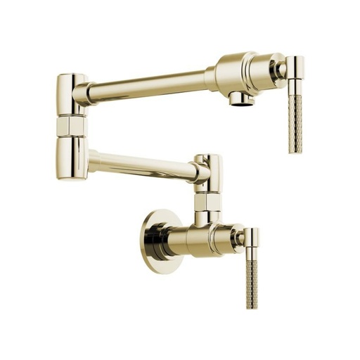 [BRI-62843LF-PN] Brizo 62843LF-PN Litze Wall Mounted Pot Filler Polished Nickel