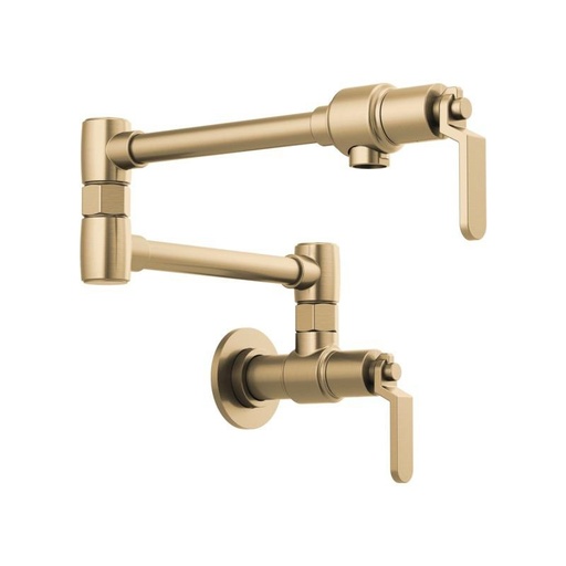 [BRI-62844LF-GL] Brizo 62844LF-GL Litze Wall Mounted Pot Filler Luxe Gold