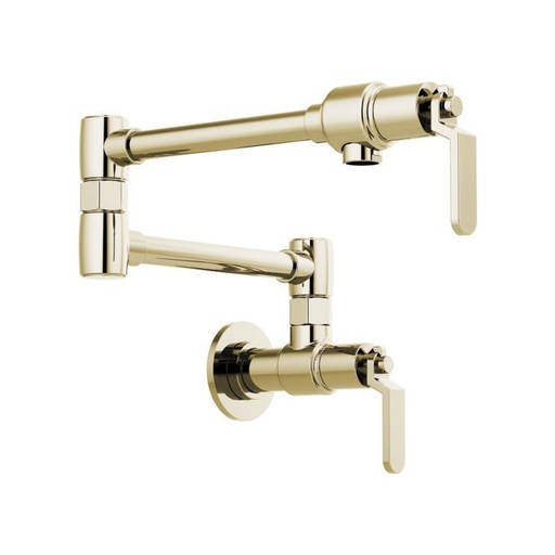 [BRI-62844LF-PN] Brizo 62844LF-PN Litze Wall Mounted Pot Filler Polished Nickel