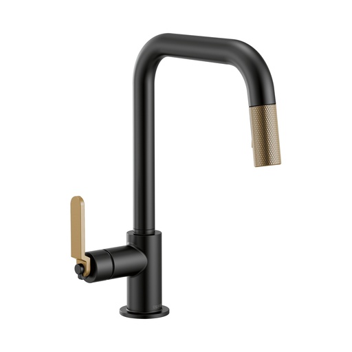 [BRI-63054LF-BLGL] Brizo 63054LF-BLGL Litze Pull Down Square Spout Faucet Luxe Gold Matte Black