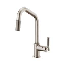 [BRI-63063LF-SS] Brizo 63063LF Litze Pull Down Angled Spout Knurled Handle Faucet Stainless