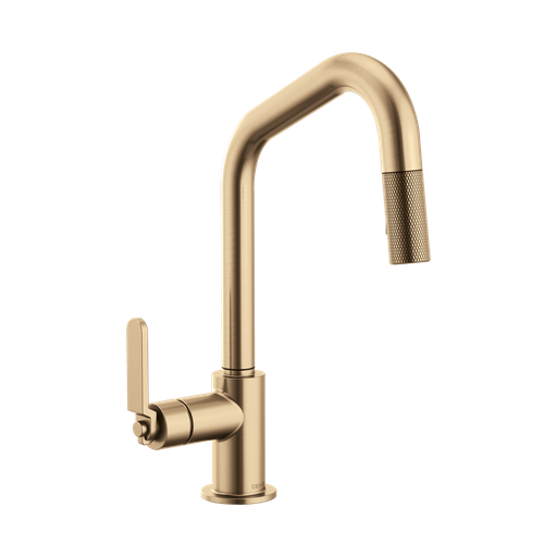 [BRI-63064LF-GL] Brizo 63064LF-GL Litze Pull Down Angled Spout Kitchen Faucet Luxe Gold
