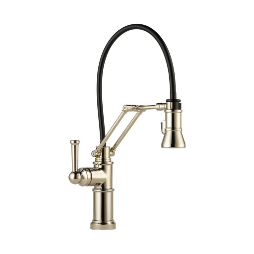 [BRI-63225LF-PN] Brizo 63225LF-PN ARTESSO Single Handle Articulating Kitchen Faucet