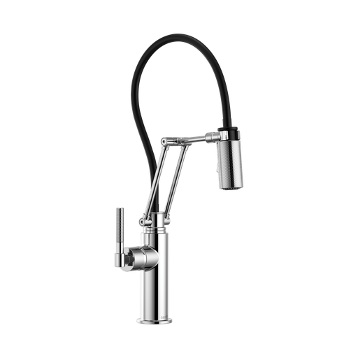 [BRI-63243LF-PC] Brizo 63243LF-PC Litze Articulating Knurled Handle Faucet Chrome