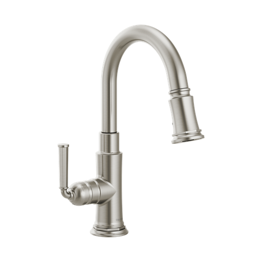 [BRI-63974LF-SS] Brizo 63974LF-SS Rook Single Handle Pull Down Prep Kitchen Faucet Stainless